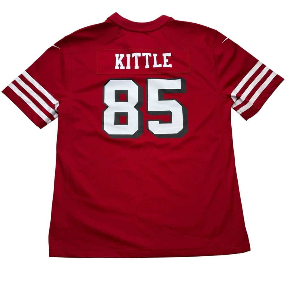 San Francisco 49ers #85 George Kittle Men's XL On Field Stitched Red NFL Jersey